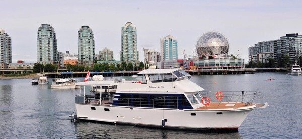 Popular yacht rental from Vancouver Downtown